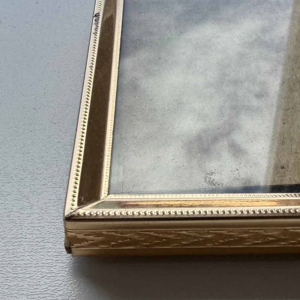 Vintage Gold Metal Picture‎ Frame 3x4 Ornate Old World Cottage French